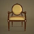 Elegant Comfort: Classic Luxury Chair 3D model small image 3