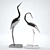 Graceful Flight: Birds Sculpture 3D model small image 1