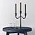 Title: Elegant Metal Candlestick Set 3D model small image 1