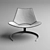 Elegant ErgoScimitar Chair 3D model small image 2