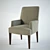 Elegant Astor Dining Armchair 3D model small image 1