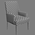 Elegant Astor Dining Armchair 3D model small image 2