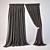 Modern Style Curtains 3D model small image 1