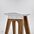 Modern Oak Bar Stool 3D model small image 3