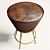 Retro Chic Stools for Vintage Vibes 3D model small image 2