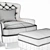 Cardiff Vintage Tufted Armchair 3D model small image 2