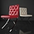 Elegant Red China Dining Chair 3D model small image 1