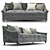 Elegant Brindley Harrogate Sofa 3D model small image 2