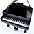 Classic Upright Piano 3D model small image 2