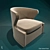Stylish Clair Swivel Chair 3D model small image 1