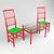  2-in-1 Chair and Table Set 3D model small image 1