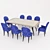 GEORGER Table and Chair Set 3D model small image 1