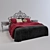 Elegant Classic Bed 3D model small image 1