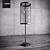 Vintage Vertical Cage Floor Lamp 3D model small image 1