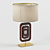 Chestnut Wood Modern Table Lamp 3D model small image 2