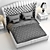 Stylish Sleep Haven: Kesy Capital Bed 3D model small image 3