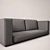 Modern Style Textile Sofa 3D model small image 2