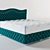 Elegant Classic Bed 3D model small image 1