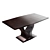 Elegant Ebony Dining Table 3D model small image 3