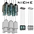 Nichemodern 6-Pack Canopy: Modern Designer Ceiling Light 3D model small image 1