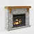Dimplex Fireplace: Elegant Stone Portal 3D model small image 1