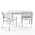 Stylish Outdoor Dining Set 3D model small image 2