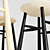 Elegant Hem Bar Stools 3D model small image 2