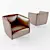 Elegant Rolf Benz Armchair 3D model small image 1