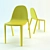 Modern Stacking Chair: Emeco + Starck 3D model small image 1