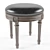 Elegant Leather Stool: Da Vinci 3D model small image 1