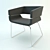 Sleek Sliding Armchair: MATRIX by MAURO FADEL 3D model small image 1