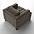 Ralph Lauren Temple Club Chair 3D model small image 2