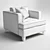 Ralph Lauren Temple Club Chair 3D model small image 3