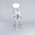 Vintage American Bar Stool 3D model small image 2