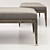 Elegant Modern Moment Bench - Barbara Barry Collection 3D model small image 2