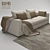 Maxalto Omnia Sofa: Elegant Italian Design 3D model small image 1