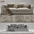Maxalto Omnia Sofa: Elegant Italian Design 3D model small image 3