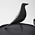 Elegant Eames House Bird Sculpture 3D model small image 2