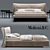 Luxury Comfort Bed: Molteni & C 3D model small image 2