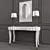 Glowing Reflection: Dressing Table Set 3D model small image 3