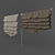 Elegant Roman Blinds with Versatile Textures 3D model small image 2