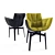 Sleek and Stylish: HUSK Designer Chairs 3D model small image 1