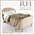 Restoration Hardware Belle Upholstered Full Size Bed 3D model small image 1