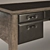 Sleek and Luxurious Promemoria Desk 3D model small image 2