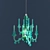 Icy Elegance Chandelier 3D model small image 1