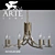 Elegant Cascade Crystal Chandelier 3D model small image 1