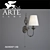 Elegant Bronze Sconce with Artistic Design 3D model small image 1