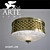 Elegant Bronze Ceiling Light 3D model small image 1