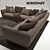 Elegant Taylor Sofa by Bontempi 3D model small image 1