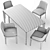 Chelsea Chair Set: Stylish Table & Chair 3D model small image 3